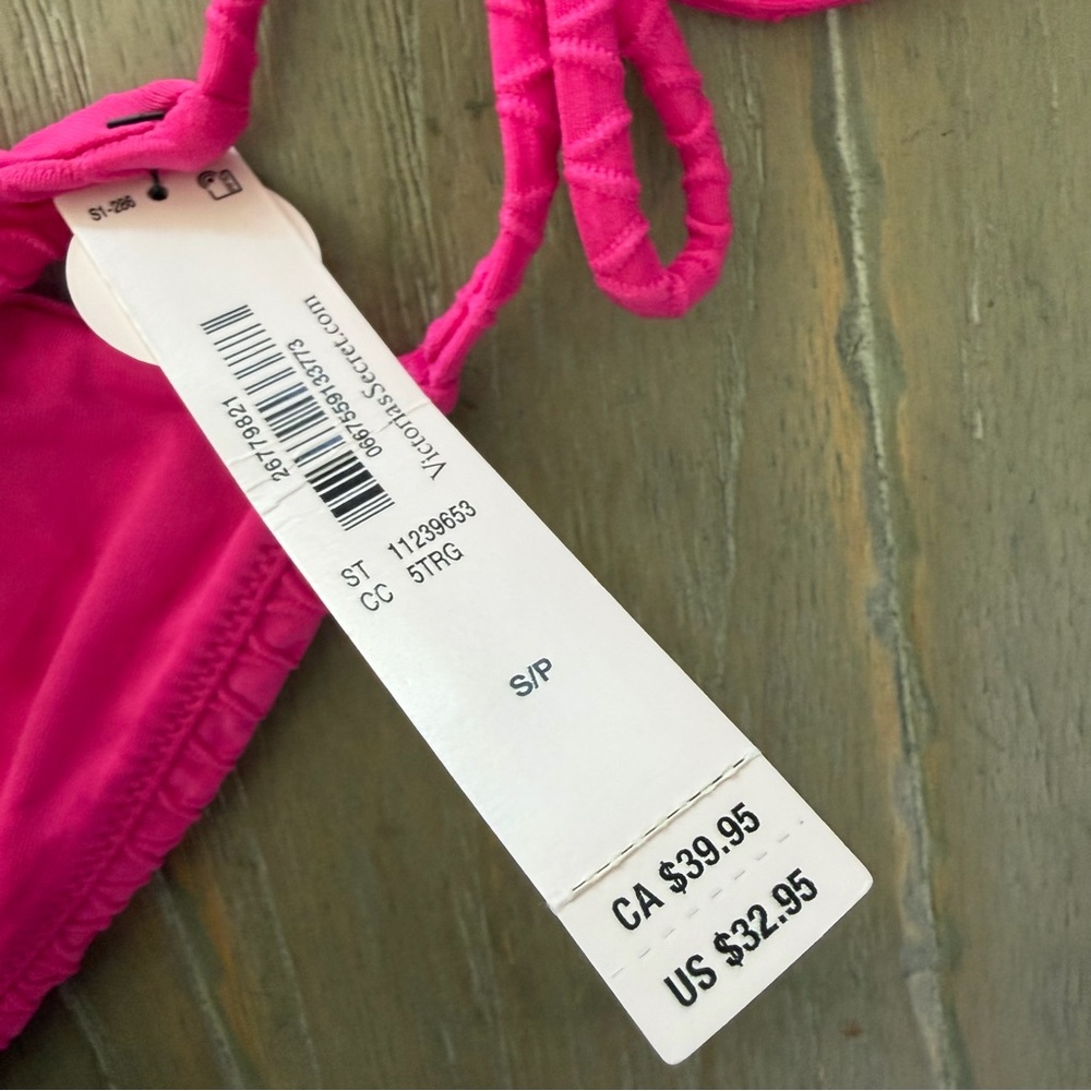 Victoria Secret String bikini bottom textured  cheeky bottom only - Picture 11 of 11